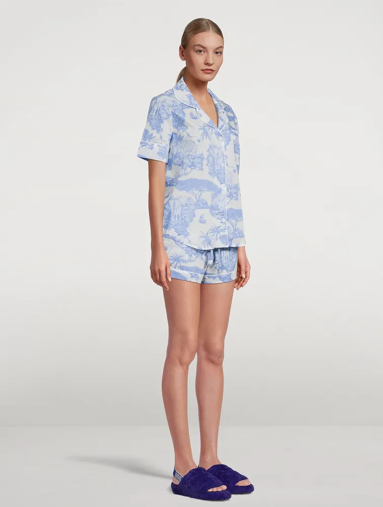 Short Cotton Pyjama Set Loxodonta Print