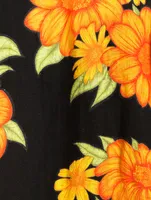 Cuban Linen Pajama Set Tithonia Print