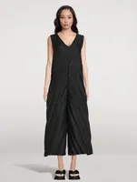 Herringbone Pleats Jumpsuit