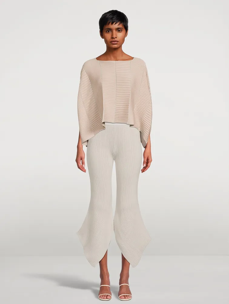 Column Knit Top