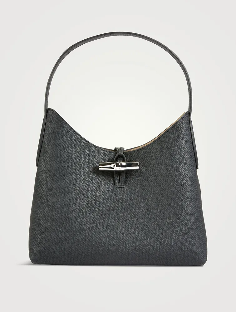 Medium Roseau Leather Shoulder Bag