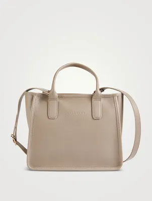 Small Le Foulonné Leather Tote Bag