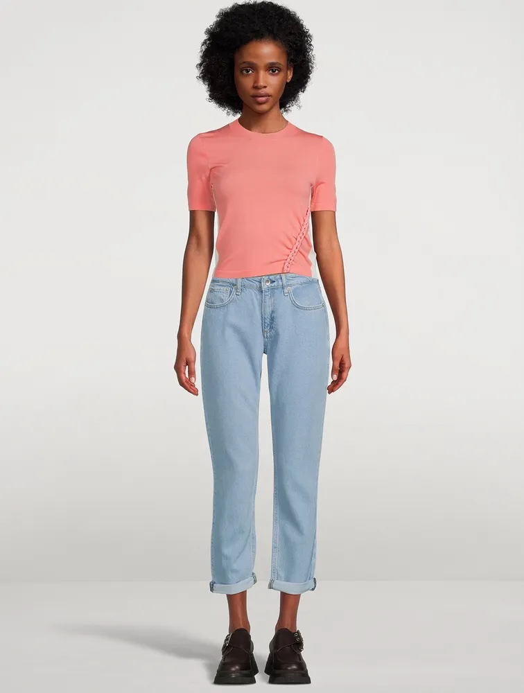 Dre Low-Rise Slim Boyfriend Jeans