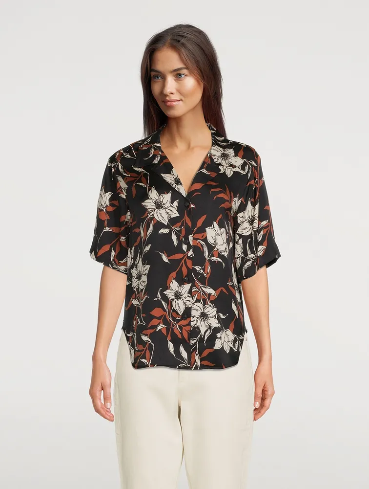 Mare Short-Sleeve Shirt Floral Print