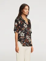 Mare Short-Sleeve Shirt Floral Print