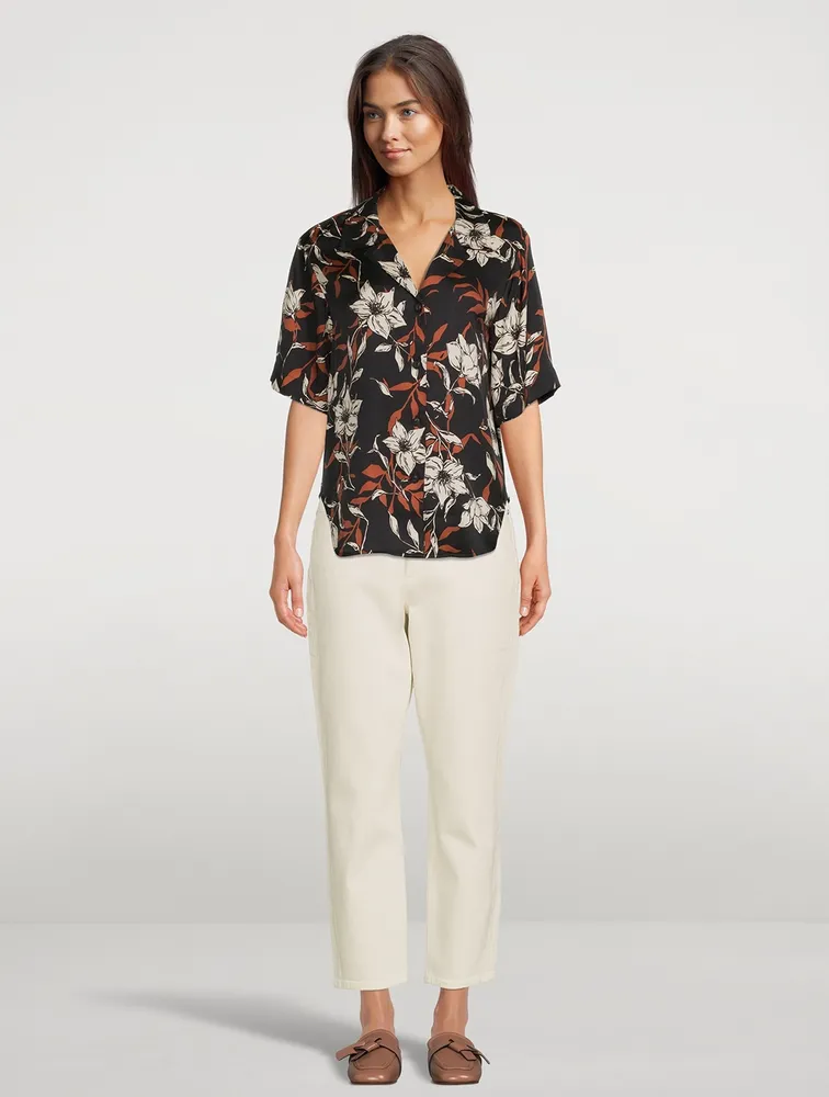 Mare Short-Sleeve Shirt Floral Print