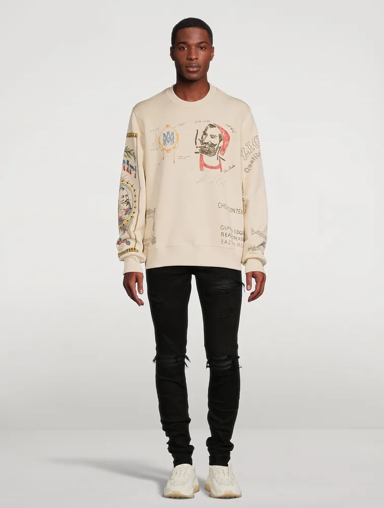 Zig-Zag Sketch Sweatshirt