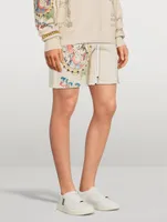 Zig Zag Sketch Sweat Shorts