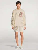 Zig Zag Sketch Sweat Shorts