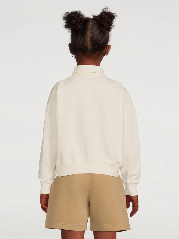 Joy Cotton Polo Sweatshirt