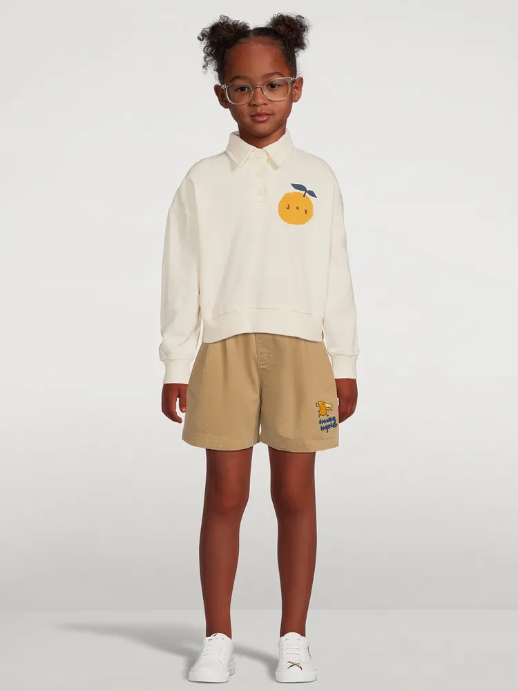 Joy Cotton Polo Sweatshirt