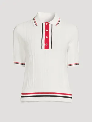 Cricket Stripe Polo Shirt