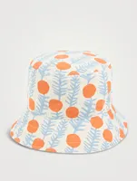 Reversible Bucket Hat Lemon Print