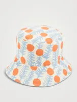 Reversible Bucket Hat Lemon Print