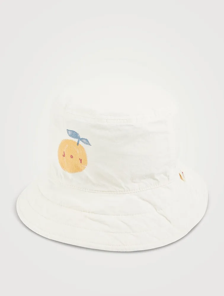 Reversible Bucket Hat Lemon Print