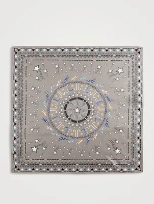 Le Pliage Etoiles Silk Scarf In Star Print