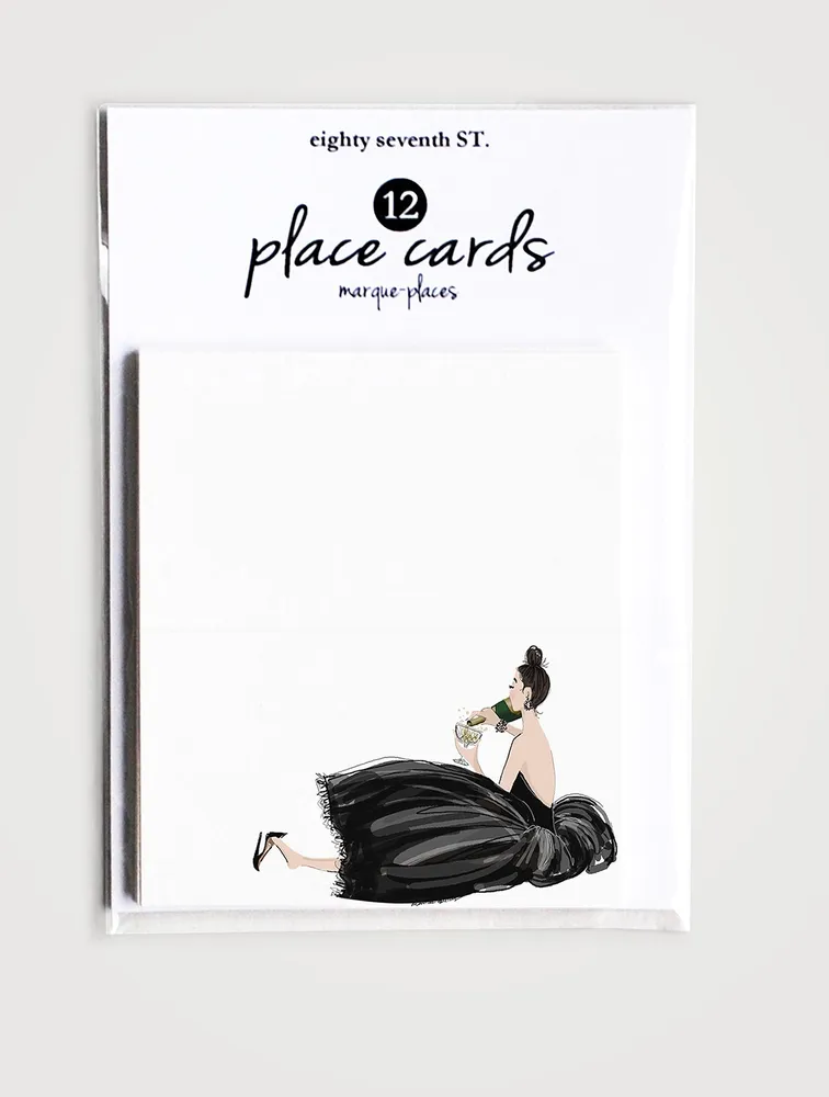 Free Toes Toast Place Card Set