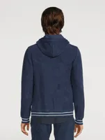 Mathers Cotton Towelling Zip-Up Sweatshirt With Hood