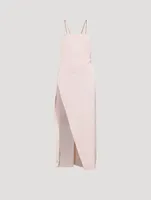 Fujiko Embellished Satin Midi Dress