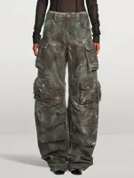 Fern Cargo Pants Camo Print