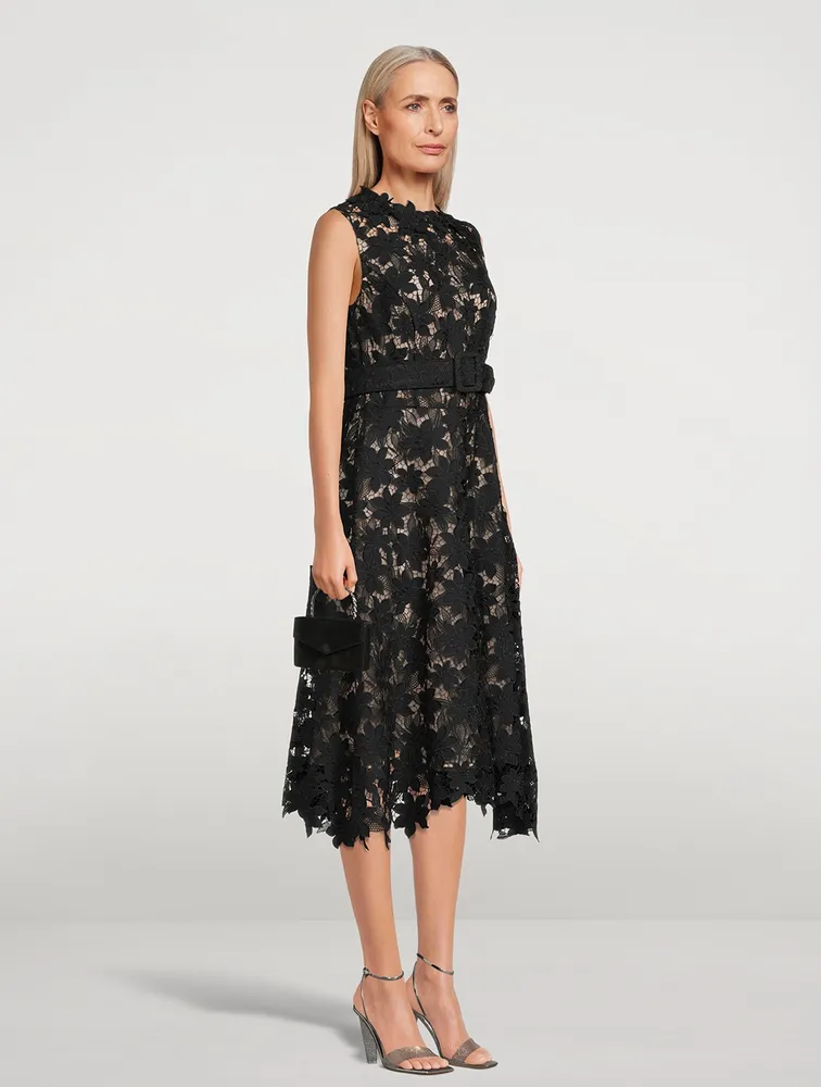 Tiger Lily Guipure Lace Midi Dress