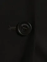 La Veste Melo Wool Stretch Backless Blazer