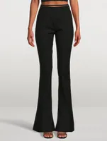 Le Pantalon Tangelo Wool Stretch Pants With Strap