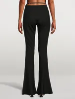Le Pantalon Tangelo Wool Stretch Pants With Strap