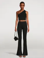 Le Pantalon Tangelo Wool Stretch Pants With Strap