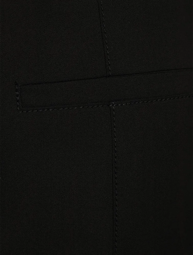 Le Pantalon Tangelo Wool Stretch Pants With Strap