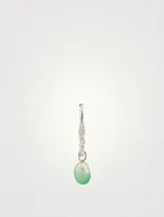 Miran Hoop Drop Earring With Dipped Pearl