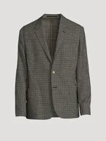 Wool And Silk Stretch Tailored Jacket