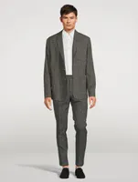 Wool And Silk Stretch Tailored Jacket