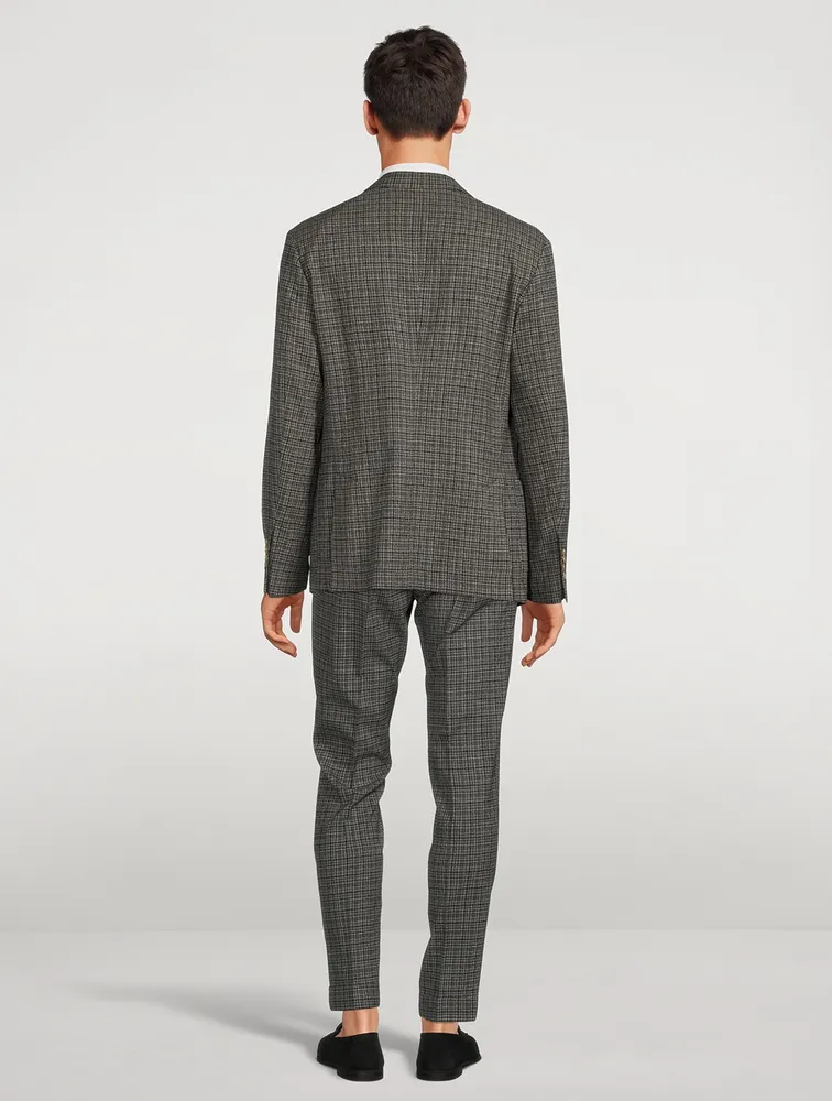 Wool And Silk Stretch Tailored Jacket