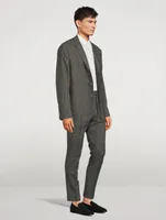 Wool And Silk Stretch Tailored Jacket