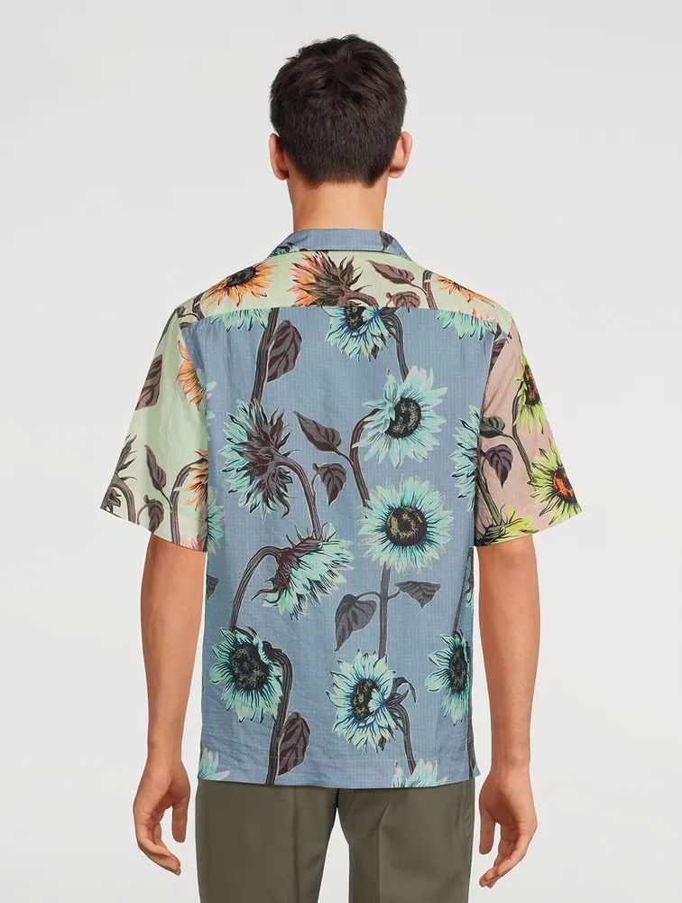 Short-Sleeve Shirt Sunflower Print