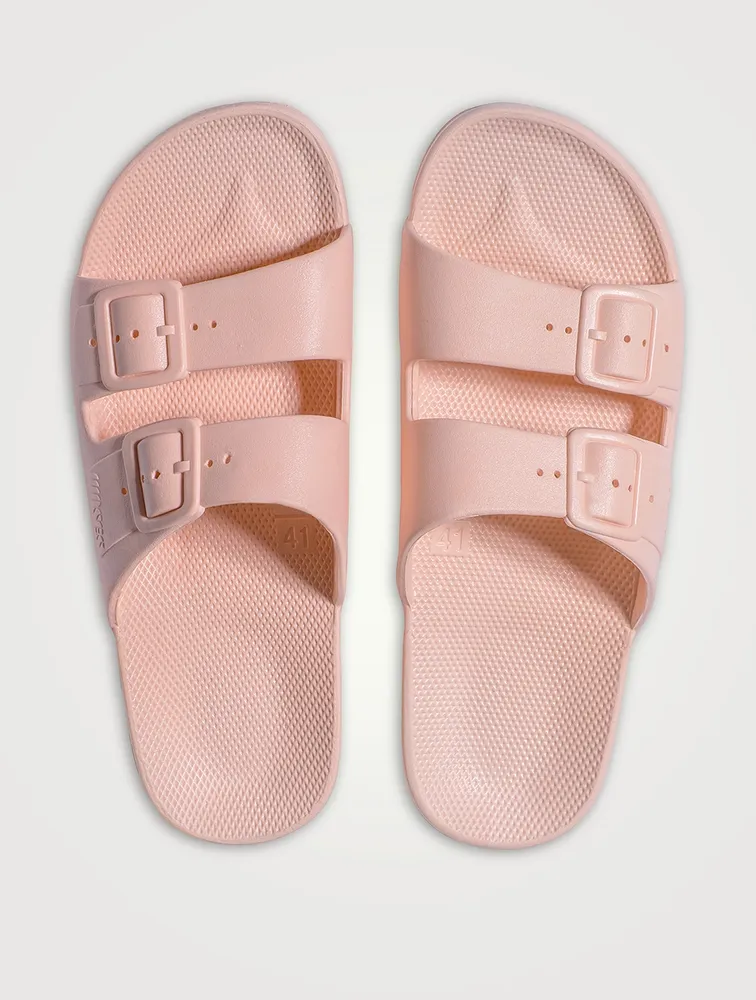 Vegan Rubber Slide Sandals