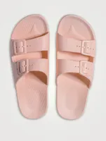 Vegan Rubber Slide Sandals