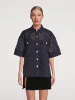 Broderie Anglaise Camp Shirt