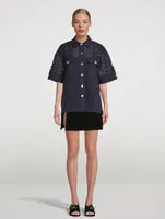 Broderie Anglaise Camp Shirt