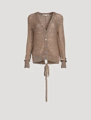 Sequin Knit Cardigan