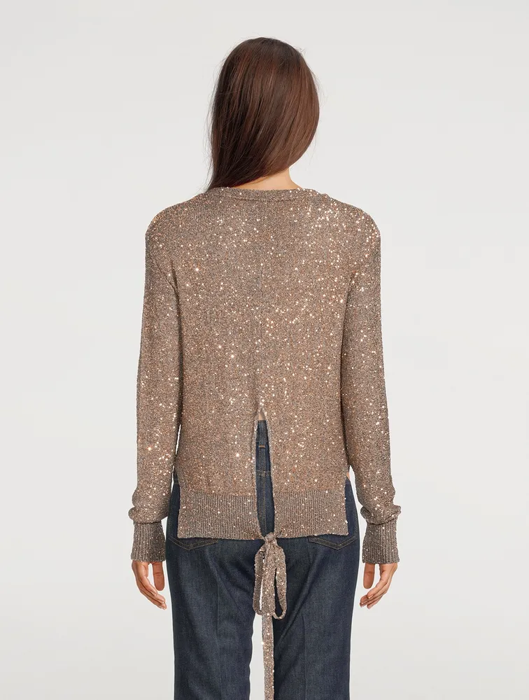 Sequin Knit Cardigan