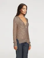 Sequin Knit Cardigan