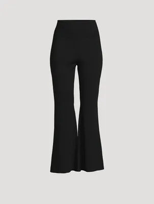 Compact Knit Flare Trousers