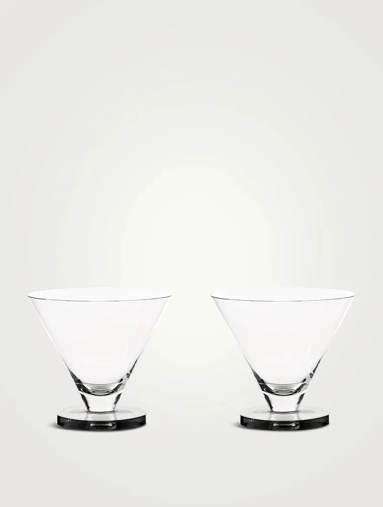 Puck Set Of Two Cocktail Glasses