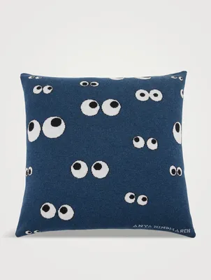 All Over Eyes Wool Cushion Cover
