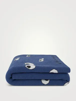All Over Eyes Wool Blanket