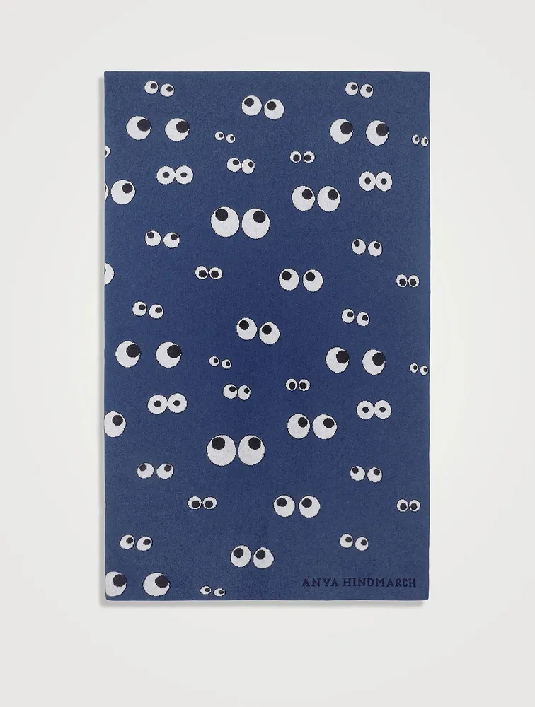 All Over Eyes Wool Blanket