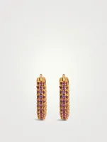 Amalfi Pavé Huggie Hoop Earrings