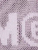 Cotton-Blend Oversized Logo Sweater
